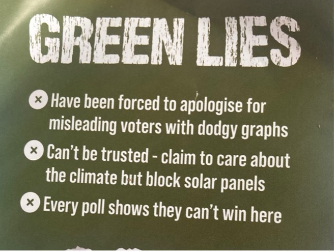 Labour campaign leaflet