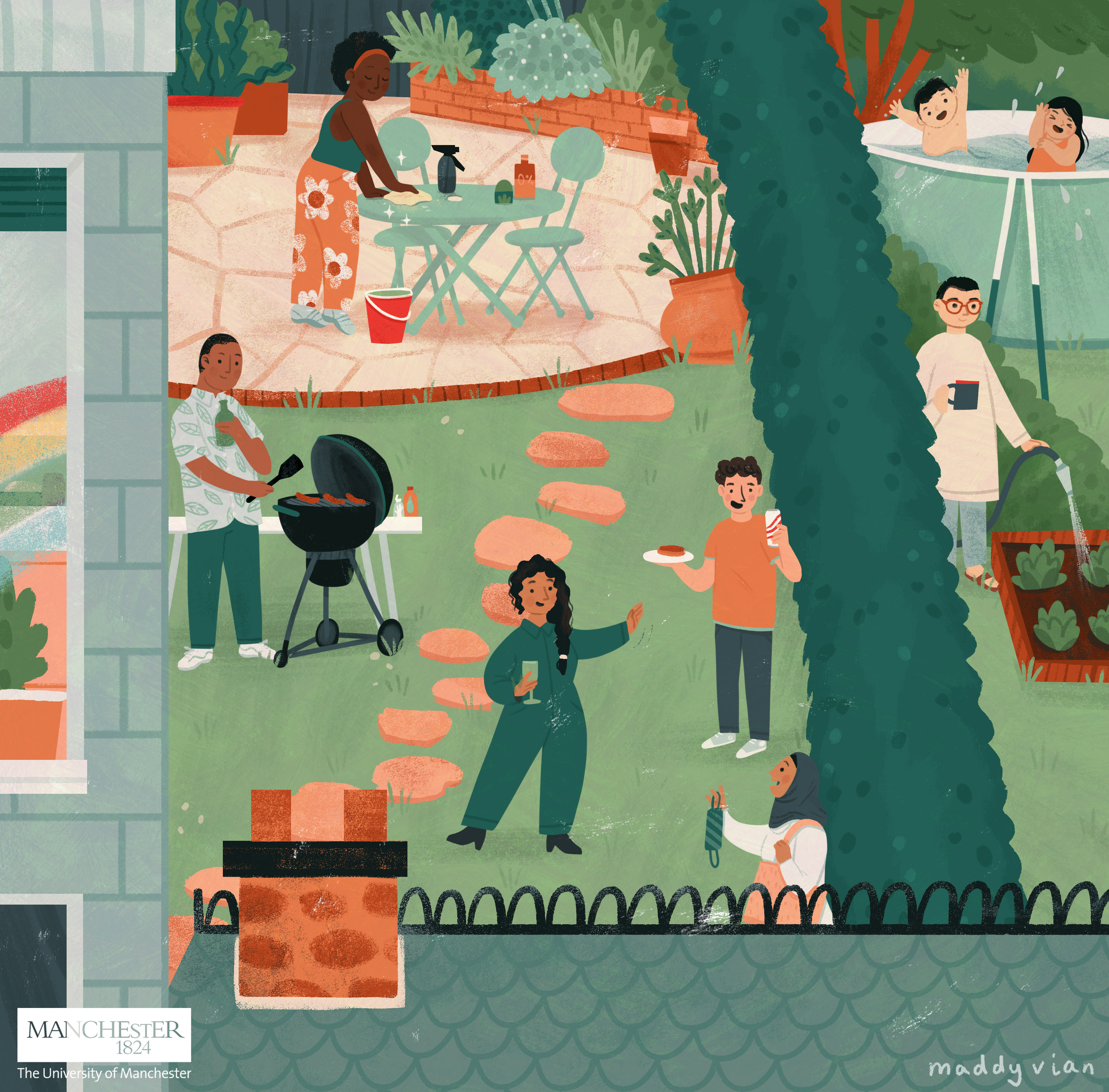 Gardens: a space for socialising, playing and planting